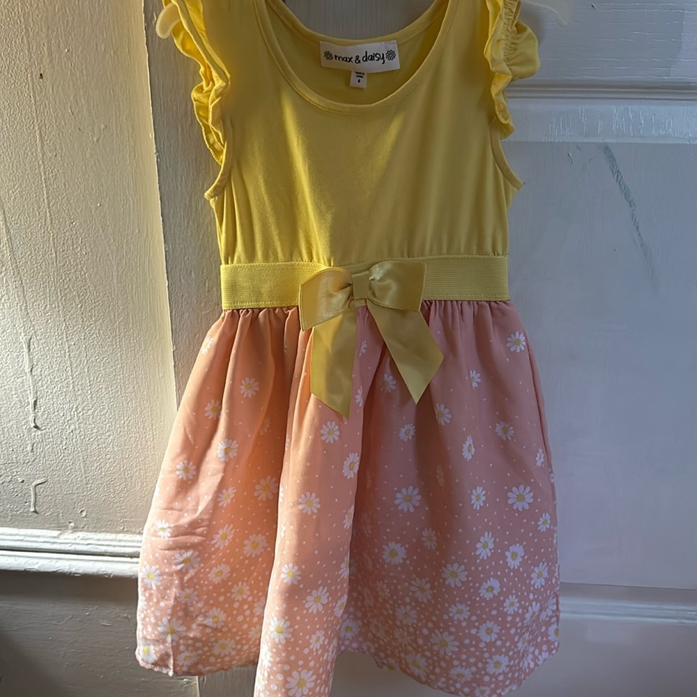 Yellow and pink dress